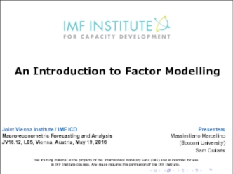 Basics of factor models