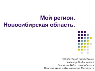 Мой регион.Новосибирская область.