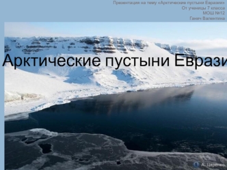 Арктические пустыни Евразии