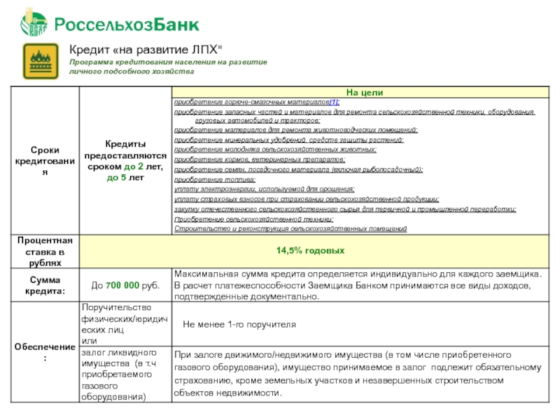 План развития личного подсобного хозяйства бланк