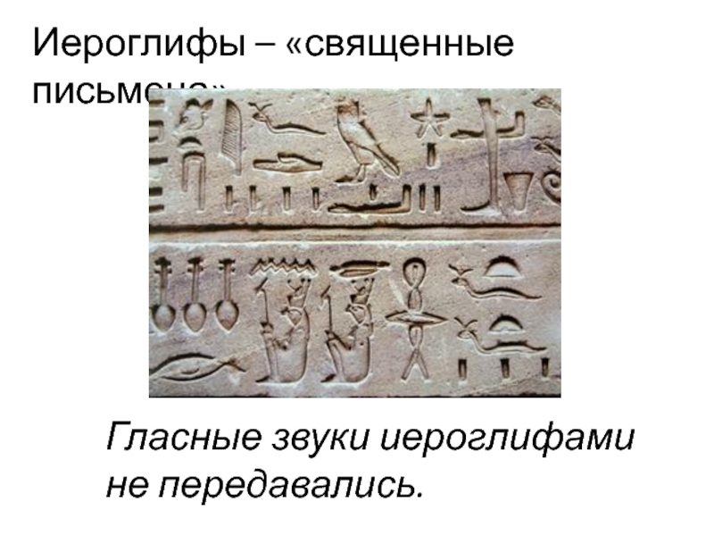 Звуки иероглифами. Иероглифы Священные письмена. Египетские Священные письмена это. Передавались у египтян иероглифами гласные звуки. Гласные звуки иероглифами не передавались..
