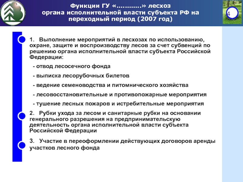 Далее уполномоченный орган. Функции лесного хозяйства. Функции лесничества.