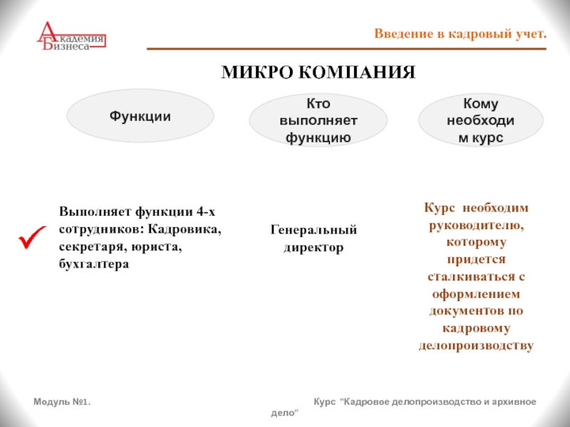 Учебный план управление персоналом и кадровое делопроизводство