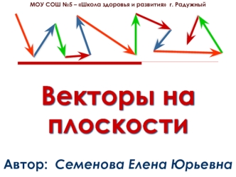 Векторы на плоскости