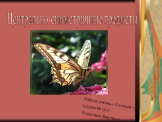 Центрально-симметричные предметы