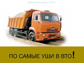 ПО САМЫЕ УШИ В ВТО!