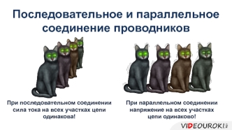 Электрические цепи. Последовательное и параллельное соединения проводников