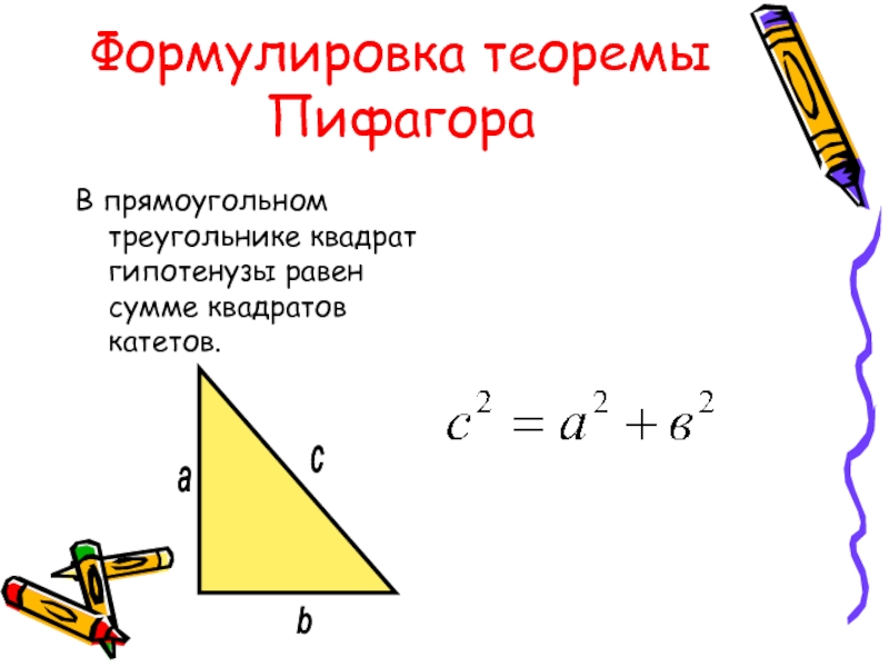 Квадрат гипотенузы рисунок