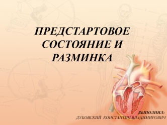 Предстартовое состояние и разминка