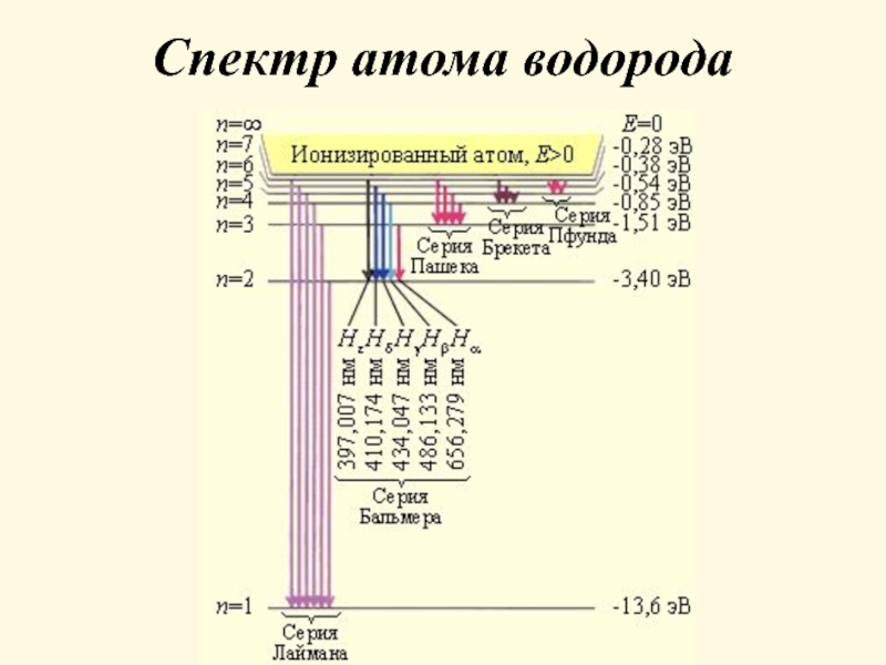 Атом водорода в квантовой механике презентация