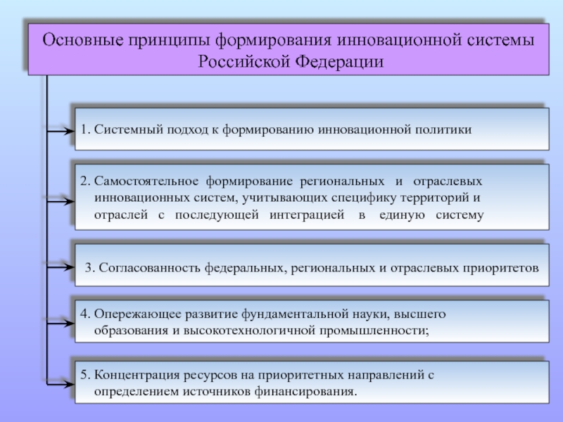 Принципы формирования системы. Структура региональной инновационной системы. Основные элементы инновационной системы. Формирование и развитие региональных инновационных подсистем. Модель региональной инновационной системы.