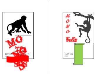 Traviesos Monos Mono Feliz