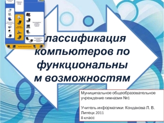 Классификация компьютеров по функциональным возможностям