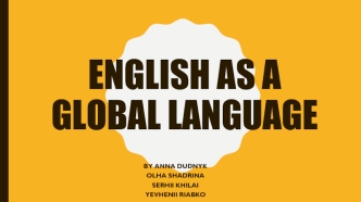 English as a global language