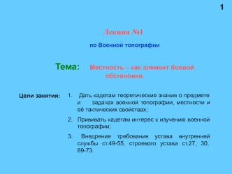 Местность – как элемент боевой обстановки