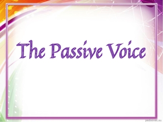 The passive voice