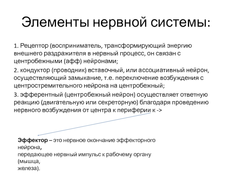 Энергия внешнего раздражения. Нервные процессы. Ассоциативные Нейроны. Лабильность нервных процессов. Энергию внешнего раздражителя в нервный Импульс преобразует.