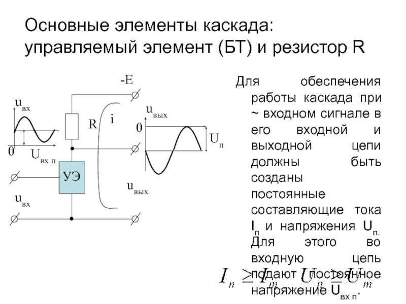 В схеме усилительного каскада резистор r2 служит для