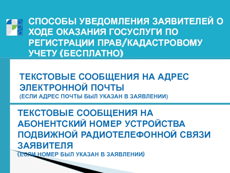 Ст 62 218 фз. Способы уведомления. Информировании заявителей. Уведомление заявителю. Для уведомления всех заявителей.