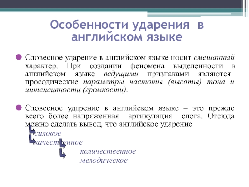 Ударение в английском языке правила презентация