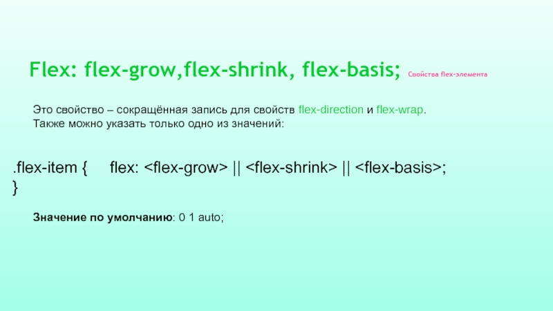 Flex shrink css что это