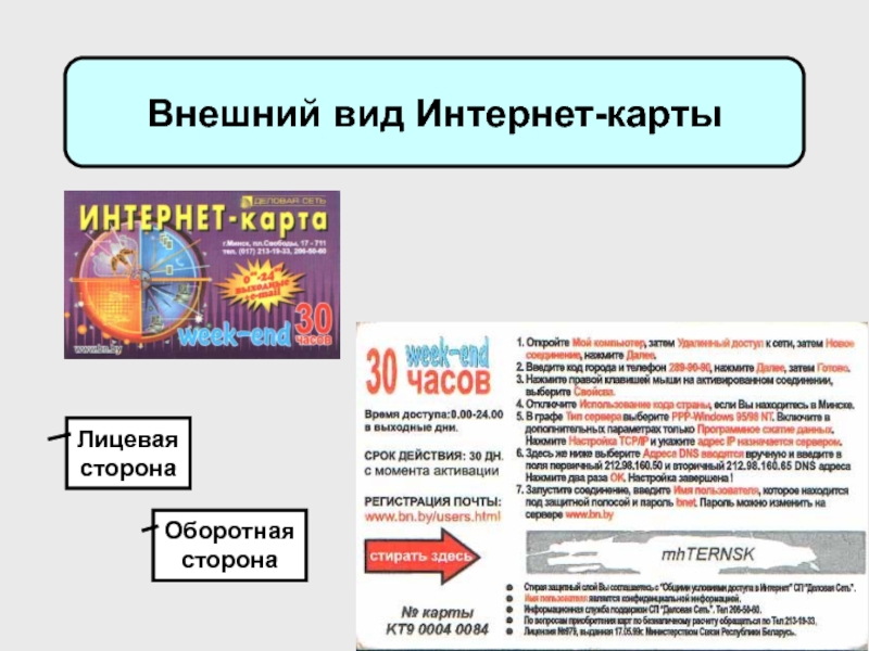 Интернет презентация 7 класс