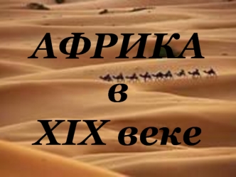 Африкав XIX веке