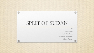 Split of Sudan