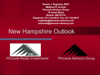 New Hampshire Outlook