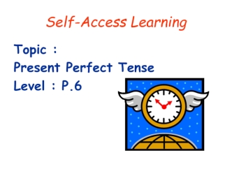 Present Perfect Tense