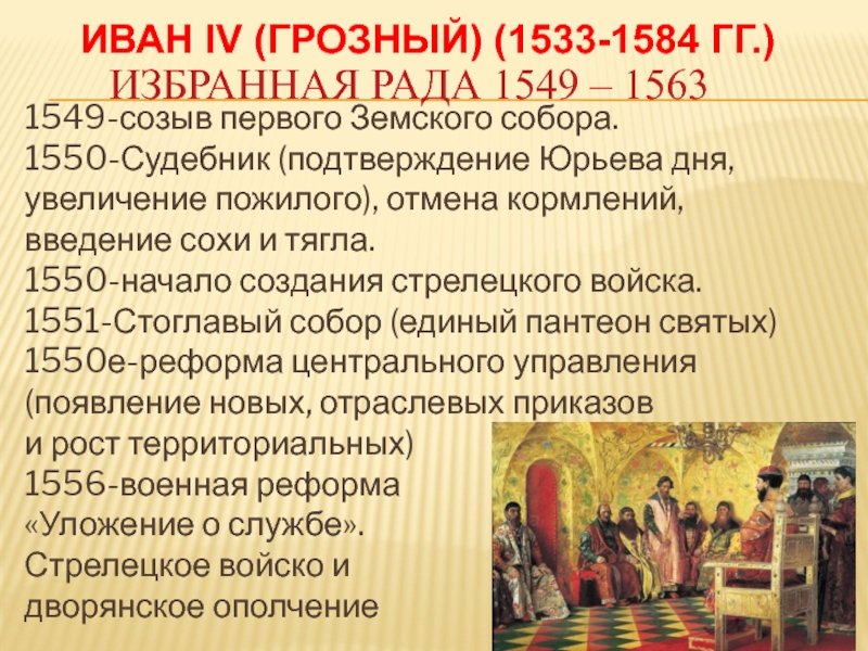 Первый созыв земского собора. Созыв первого земского собора Иван 4. Созыв земского собора при Иване 4. Созыв земского собора 1549. Избранная рада и Земский собор.