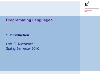 Programming languages