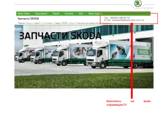 Запчасти Skoda