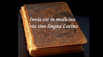 Латинский язык как зеркало медицинской терминологии