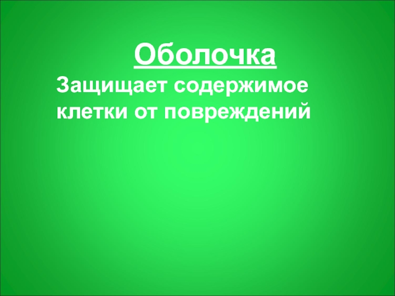 Оболочка защищает