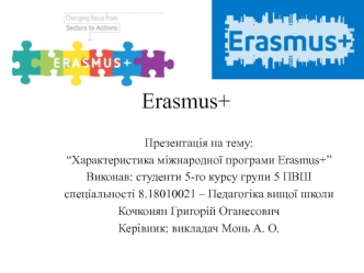 Характеристика міжнародної програми Erasmus+