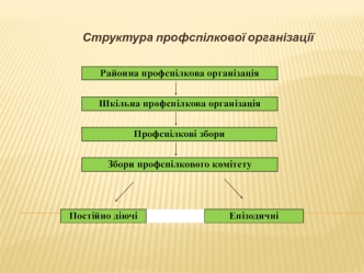 Структура профспілкової організації