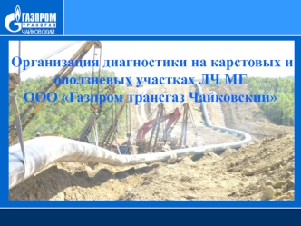 Организация диагностики на карстовых и оползневых участках