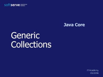 Generic Collections Java Core