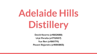 Adelaide Hills Distillery