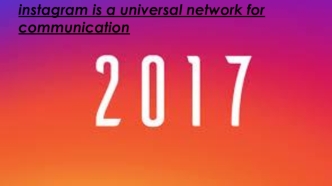 Популярная социальная сеть Instagram