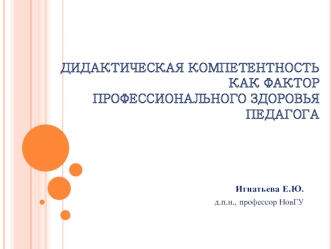 Игнатьева_Дидактическая компетентность педагога