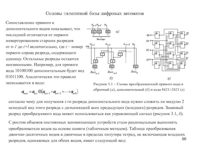 Схема преобразователя кодов