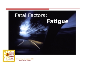 Fatigue safety