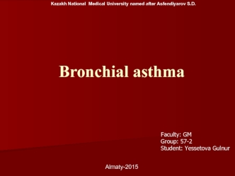 Bronchial asthma