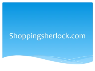 Shoppingsherlock