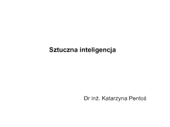 Sztuczna inteligencja