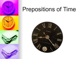 Prepositions of time