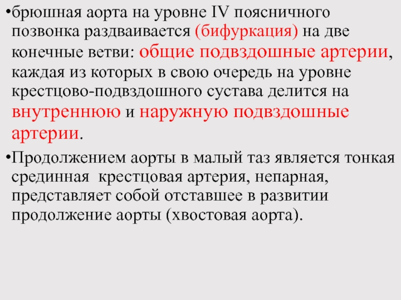 Две конечные. Брюшная аорта делиться на две конечные ветви на уровне. Бифуркация аорты на уровне поясничных позвонков. Бифуркация брюшной аорты происходит на уровне. Конечные ветви делится на.