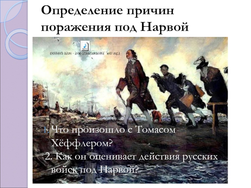 Поражение русских войск под нарвой впр. Причины поражения русских войск под Нарвой.
